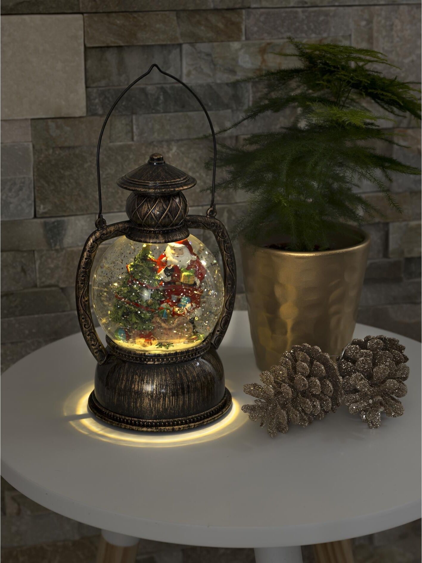 KONSTSMIDE LED Laterne, braun (weiß, neutral), H: 20cm, Leuchten, LED Laterne weiß, neutral H: 20cm