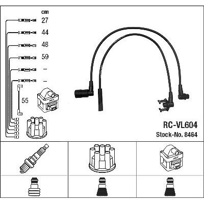 Ngk Zündleitungssatz [Hersteller-Nr. 8464] für Volvo