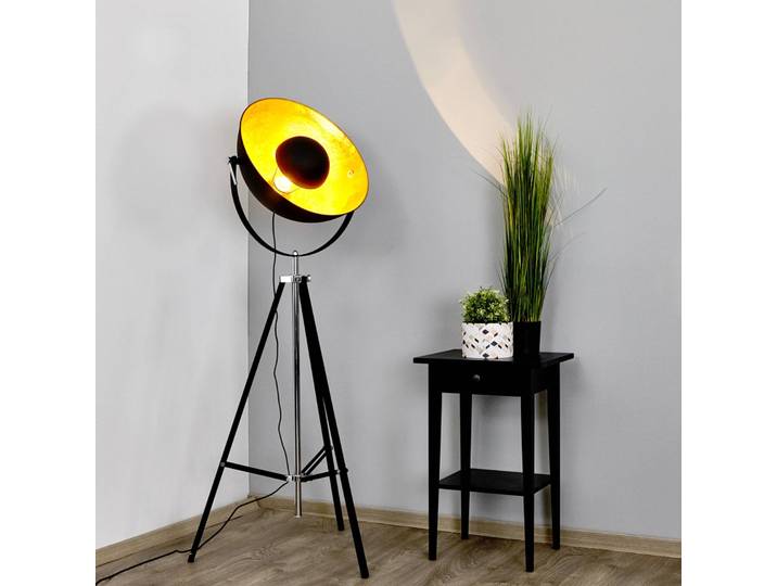 Stehlampe Mineva Lindby, schwarz, für Wohn- / Esszimmer, Metall, Modern, Stehlampe