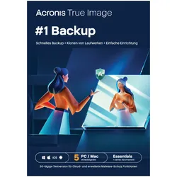 Acronis True Image Essentials [5 Geräte - 1 Jahr]