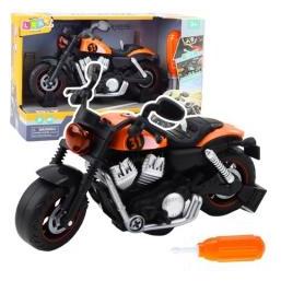 Lean Toys Diy Drehen Motorrad Lichter Klingt Orange (67992363)