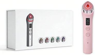 Uplift Picks 5 Mode RF Facial Beauty Device For Skin Tightening pink