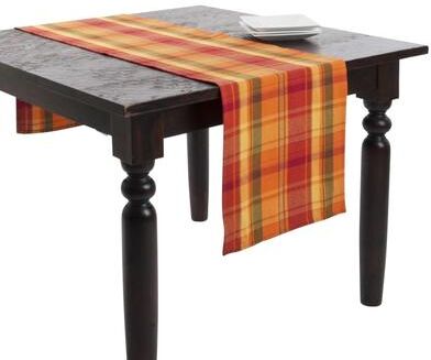 Saro Lifestyle Harvest Design Table Runner or Set of 4 Napkins