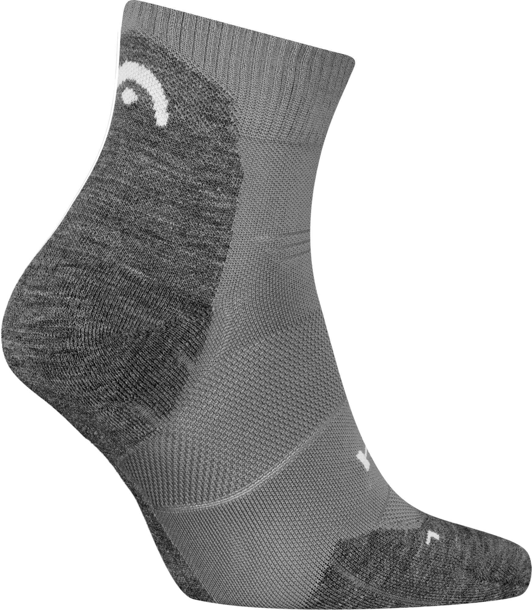 Kurzsocken HEAD "HEAD HIKING COOL QUARTER 1P", Herren, Gr. 43-46, grau, Materialmix, Socken Kurzsocken grau 43-46