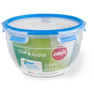 Emsa Frischhaltedose Clip&Close, aus Kunststoff, 2,6 Liter, transparent, luftdicht