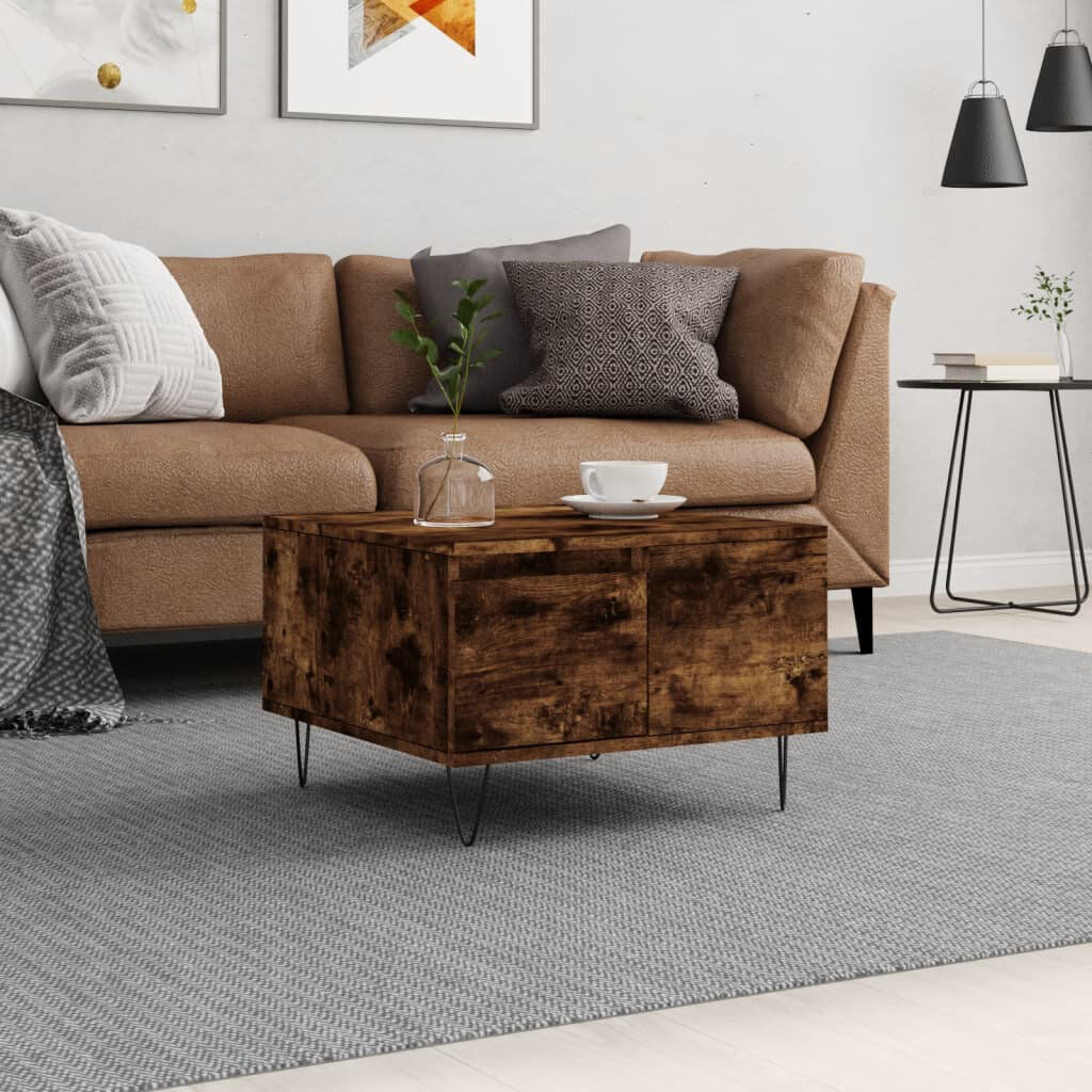 George Oliver McBrine Coffee Table with Storage Smoked Oak
