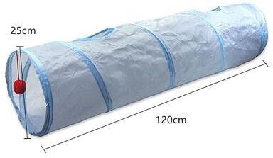 Uplift Picks 3 Way Foldable Cat Tunnel Toy With Peep Hole c
