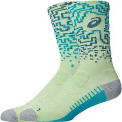 Asics Laufsocken Performance Run Sock Crew, Illuminate Yellow/Foggy Teal - hellgrün / 43-46