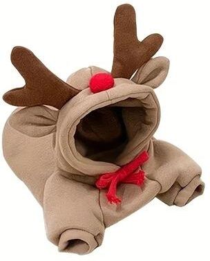 Uplifted Goods Plush Cartoon Fruit Pet Winter Fleece elk m