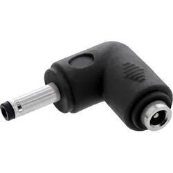 InLine DC Adapter, 4,0 x 1,7 mm, Stecker/Buchse, gewinkelt, schwarz
