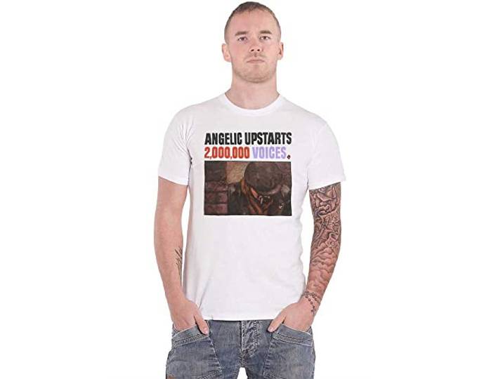 Angelic Upstarts T Shirt 2 000 000 Voices Band Logo nieuw Officieel Mannen