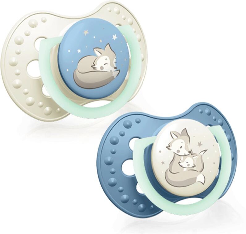 LOVI NIGHT&DAY Boy tétine 6-18 m 2 pcs