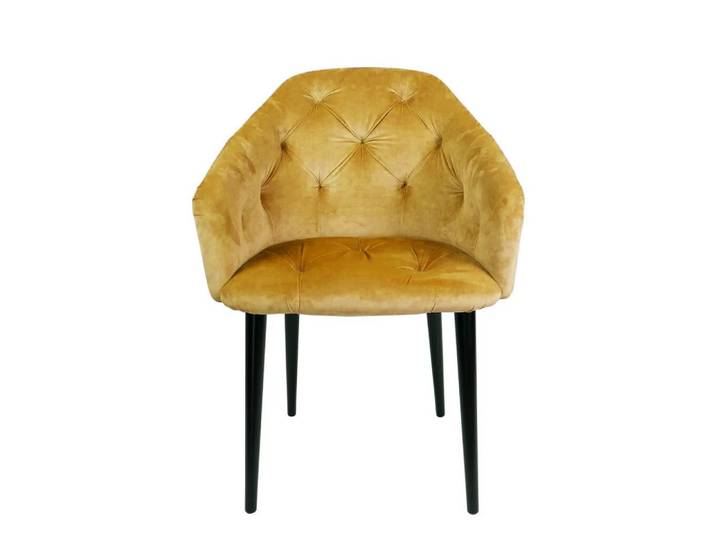 Muffo Stuhl KATRINA (1 St), Elegante Steppung der Rückenlehne, elegante Metallbeine