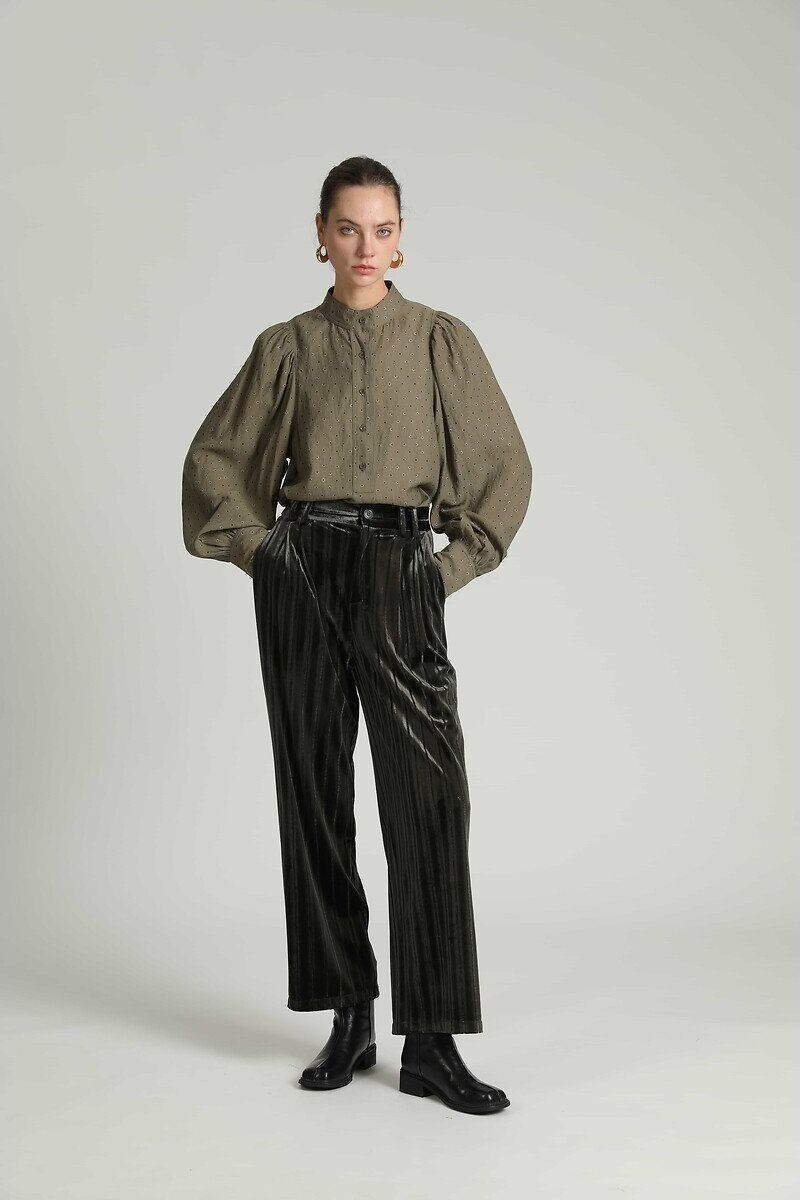 SEE U SOON Pantalon droit en velours