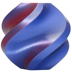 Bambu Lab PLA Silk (PLA, 1000 g, 1.75 mm), Filament, Blau, Rot