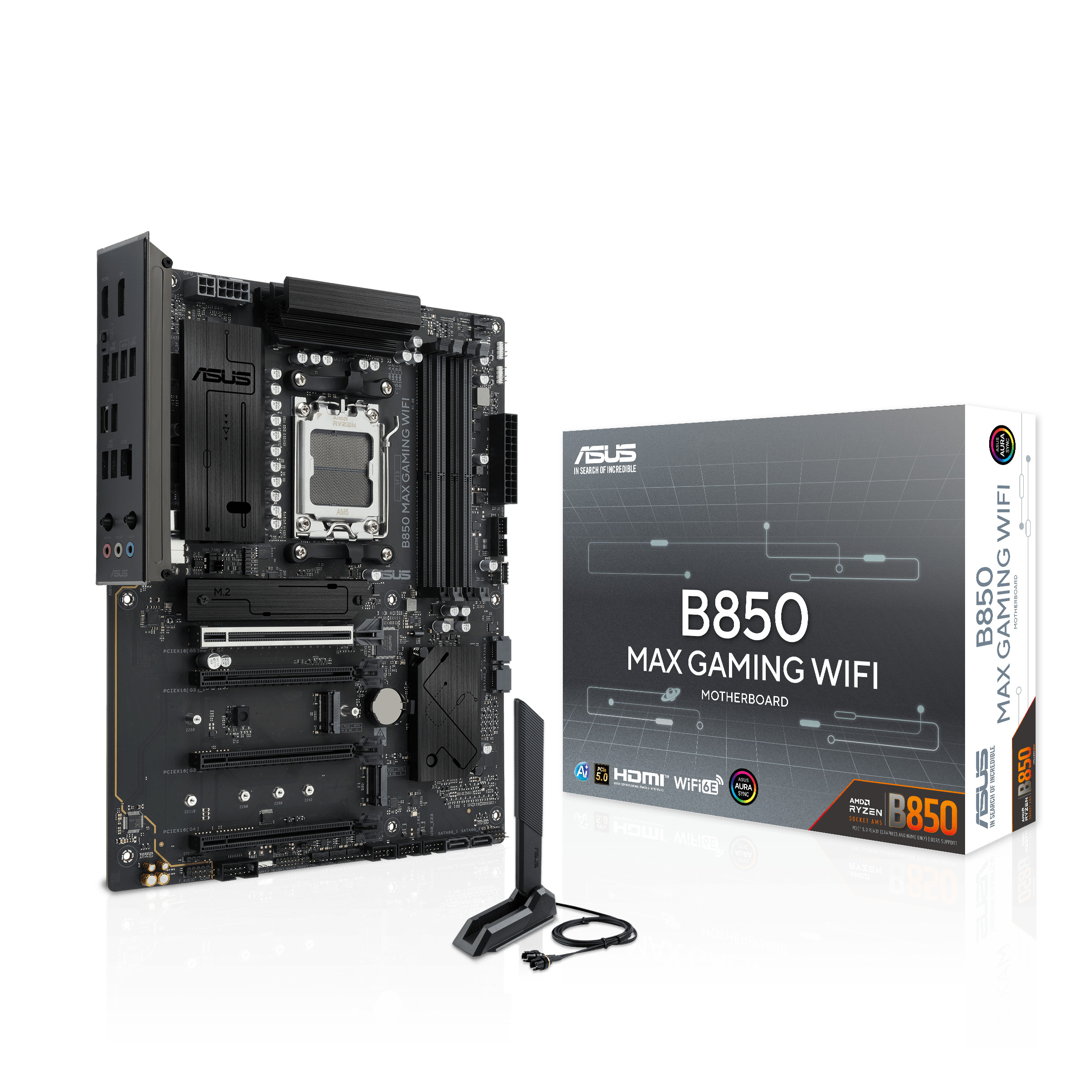 ASUS B850 MAX GAMING WIFI ATX Mainboard AM5 HDMI/DP 90MB1PR0-M0EAY0