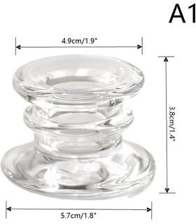 Inspire Daily Merch Novelty Glass Candle Holder Romantic Candle Stand Wedding Centerpieces Desk Ornaments Gifts 1