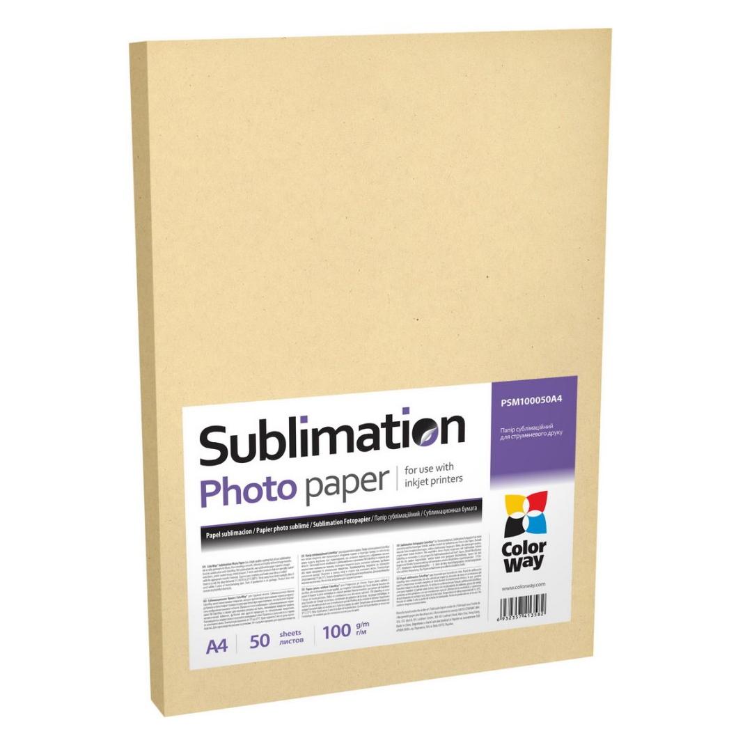 Colorway Sublimations-Fotopapier, 100 g/m², A4 (50 Blatt) (100 g/m², A4, 50 Stk.) (COLORWAY)