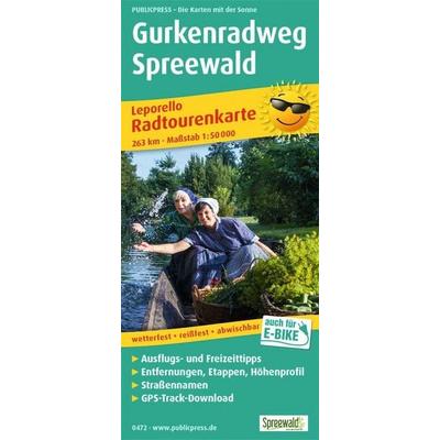 Publicpress Leporello Radtourenkarte Gurkenradweg Spreewald 1:50.000, Sonstige von , KOMPASS Freytag & Berndt, 978-3-89920-472-8