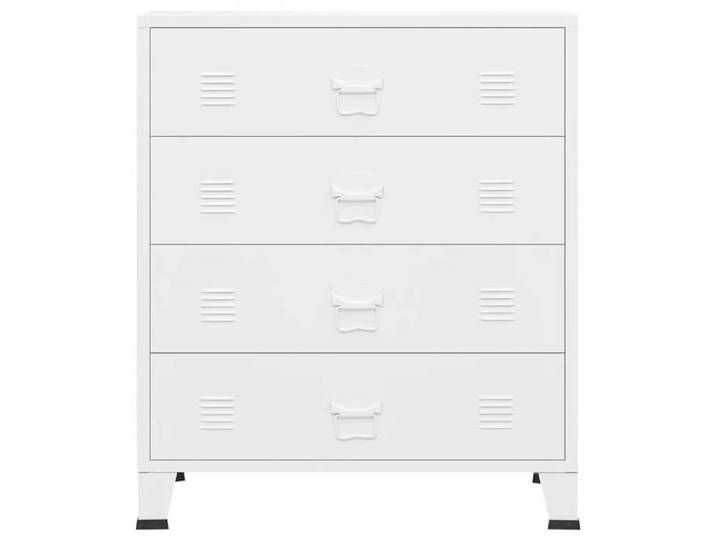 2026 d'été@ Commode Armoire de chambre - JILL'S - Buffet bas à tiroirs - industrielle Blanc 78x40x93cm Métal LH8062