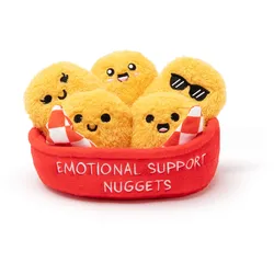 Emotional Support Nuggets von Relatable – Kuschelige Plüsch‐Sammeleien & Squishy‐Toys,  enthält 5 Plüsch‐Nuggets mit