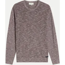 Melierter Pullover Braun L