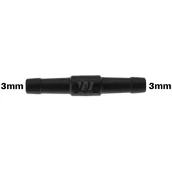 WamSter® I Schlauchverbinder Pipe Connector 3mm Durchmesser