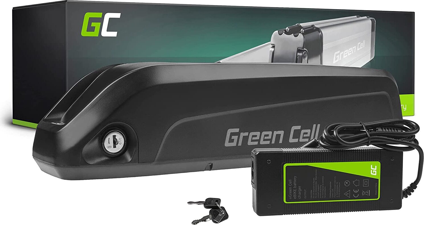 Green Cell E-Bike Akku 36V 13Ah 500W Li-Ion Rahmenakku Fahrradakku Pedelec Down Tube Batterie mit Ladegerät