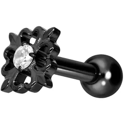 Titan Ohrpiercing mit Innengewinde KLEEBLATT