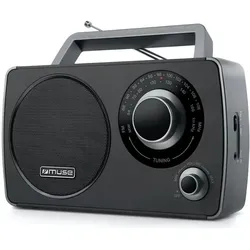 Muse Interaktive Lösung Portable Radio M-075 R AUX in (FM, Bluetooth), Radio, Schwarz, Rot