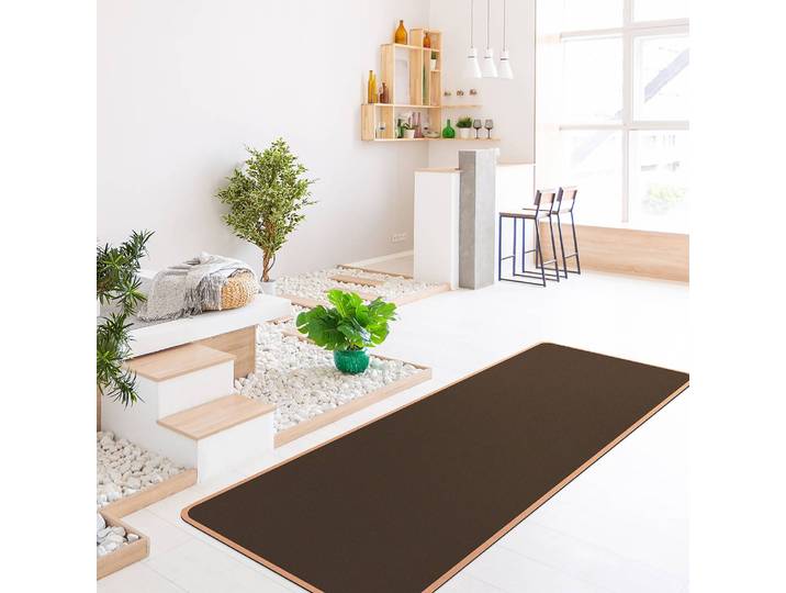 Läufer/Yogamatte Suhar I 183 x 61cm Braun/Braun