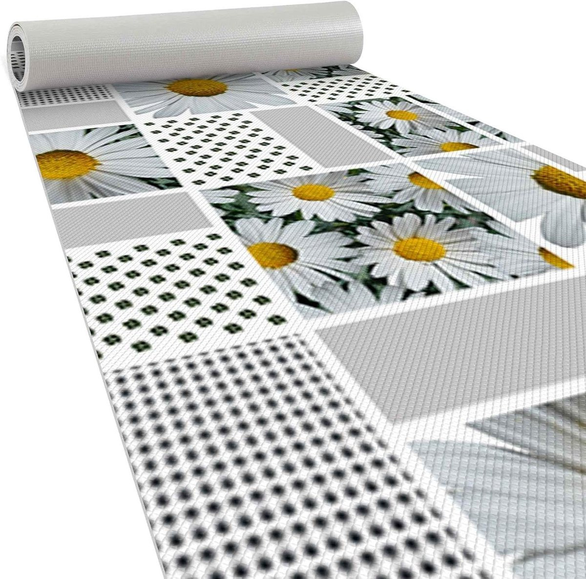 Grijs Antraciet Keuken Runner - Antislip Vloerkleed Loper - 260 x 50 cm