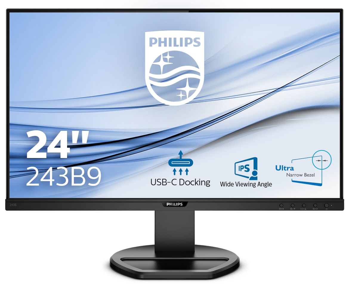 Philips B-Line 243B9 23.8 Zoll Full HD IPS LED 16:9 75 Hz Monitor 243B9/00