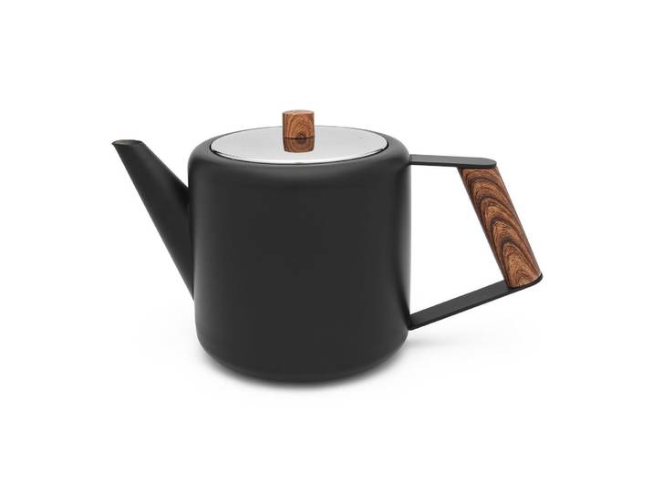Teekanne BREDEMEIJER Boston 1,1 Liter , schwarz, H:15cm, Edelstahl, Kannen, Teekanne