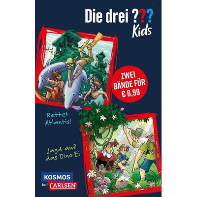 Die drei ??? Kids: Doppelband mit Rettet Atlantis! und Jagd auf das Dino-Ei, Taschenbuch von Ulf Blanck, Carlsen