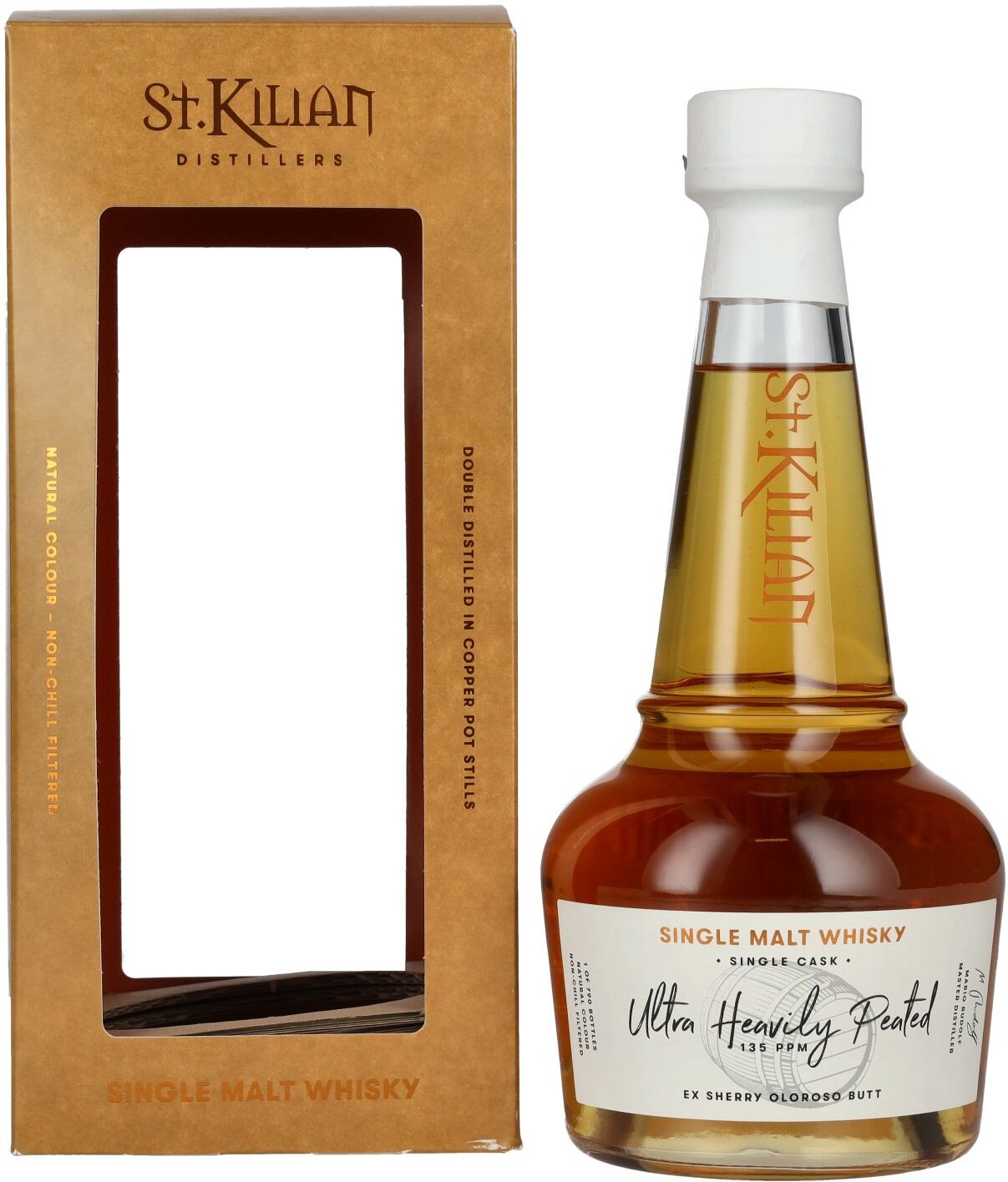St. Kilian ULTRA HEAVILY PEATED Single Malt Whisky 59,7% Vol. 0,7l in Geschenkbox