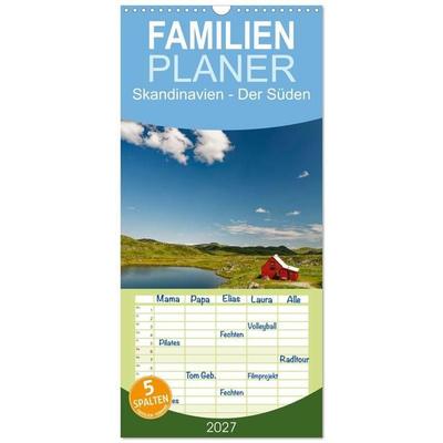 Familienplaner 2027 - Skandinavien - Der Süden mit 5 Spalten (Wandkalender, 21 x 45 cm) CALVENDO