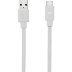 We-Vibe C ble USB-C m le/USB A m le plat 1 m - USB 3.1 gen 2 - blanc ne s'emm le pas (1 m, USB 3.2 Gen 2), USB Kabel
