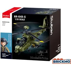 Sluban ModelBricks Kampfhubschrauber AH-64D Apache M38-B1536