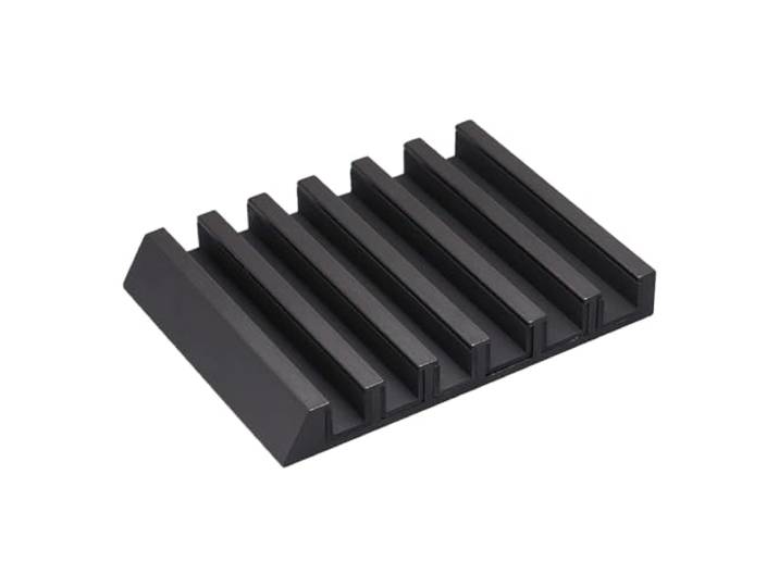YAMAZAKI 5275 Tower Tablet Stand\, Black\, Aluminum/Silicone\, 10 x 13 x 1.8 cm