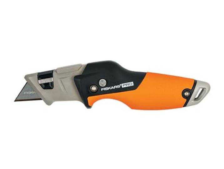 Fiskars Cutter Pliable Universel Fiskars\, Longueur 17 cm Acier Inoxydable/Plastique\, Noir/Orange\, CarbonMax\, 1027224