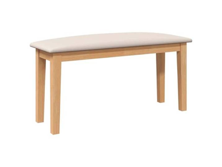 HBBMGYD Sitzbank, 90 cm, Massivholz, Gummi, mit gepolstertem Kissen Stabile Holzbeine, gepolsterter Sitz, Stoff, dichtes Gummibaumholz, Verwendung von Mahlzeiten oder zusätzlichen Sitzplätzen