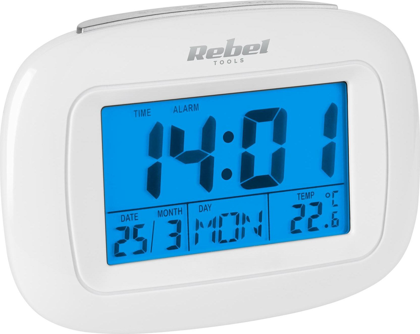 Rebel Multifunctionele Klok met Thermometer, Datum en Wekker