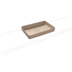 Kaldewei Miena Waschtisch-Schale 909606003030 ohne Überlauf, 58X38 cm, bahmabeige Perl-Effekt