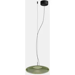 LEDS C4 LED Aufbau-Pendelleuchte PLAT SURFACE, IP20, 10.5W 2700/3000/4000K (CCT Switch), CRi 92, dimmbar, schwarz / grün LEDS-00-8403-05-08