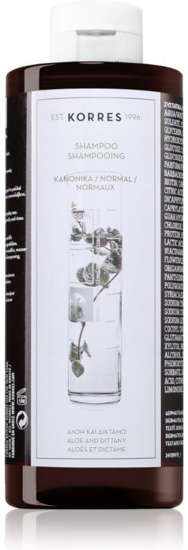 Korres Aloe & Dittany shampooing doux usage quotidien 400 ml
