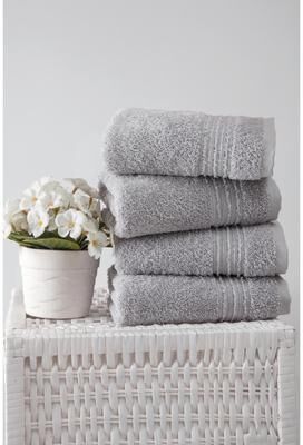 Ozan Premium Home 100% Genuine Turkish Cotton Cascade Hand Towel(Set of 4)