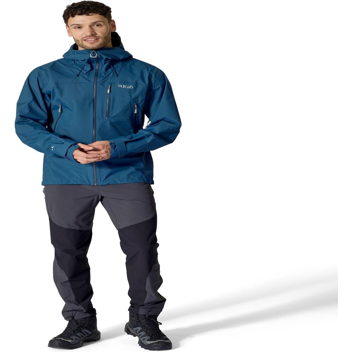 Rab Downpour Mountain Jacket tempest blue (TMB) XXL QWI-11-TMB-XXL