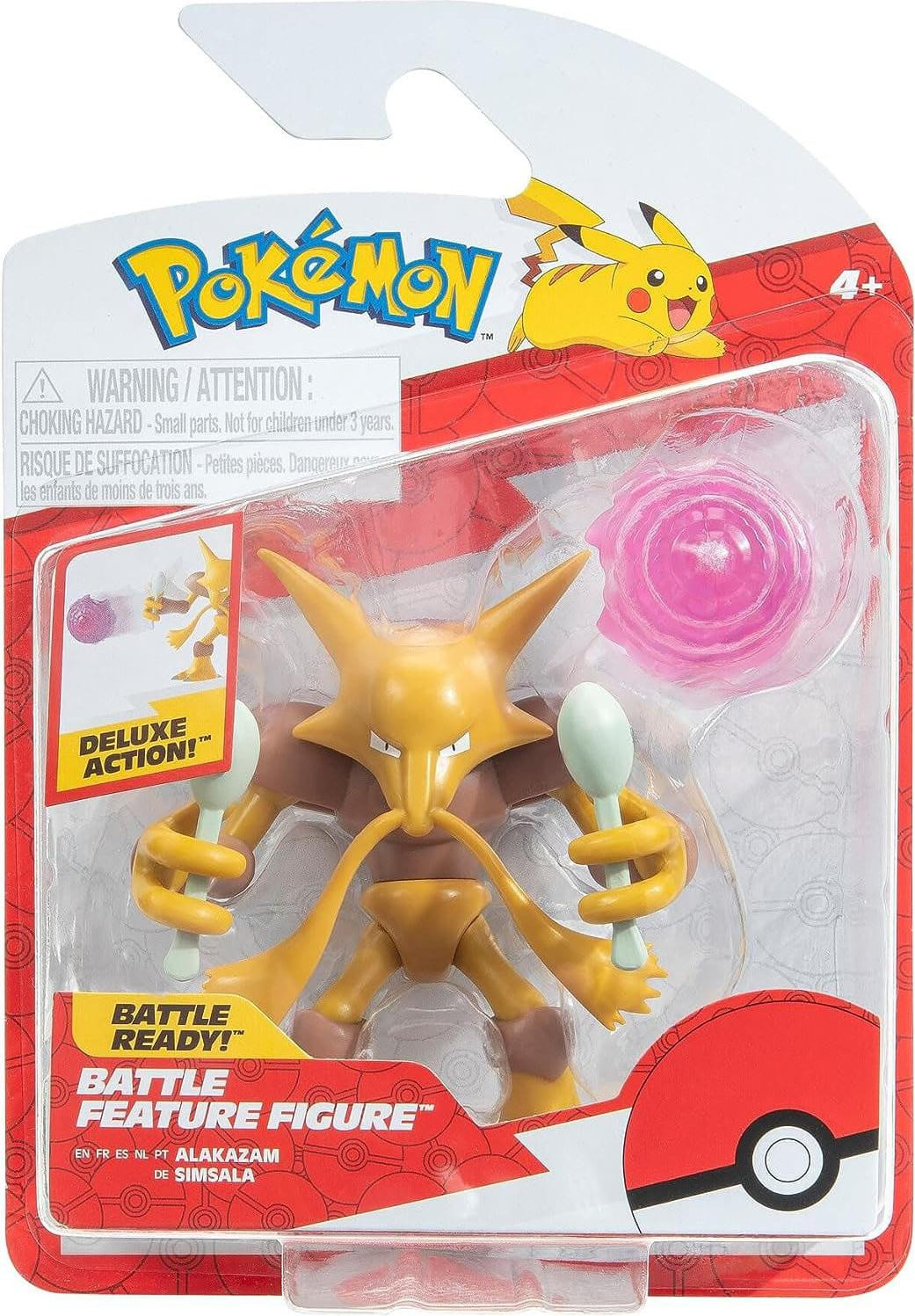 Jazwares Pokémon Battle Feature Figuur Simsala, 11 cm