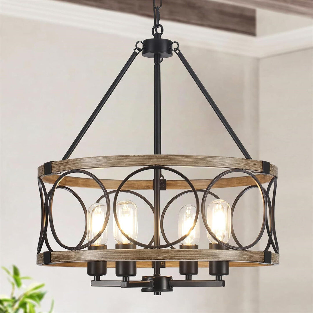 Borough Wharf Chandelier Satin Black